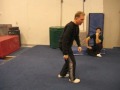 How to pratfall backwards.