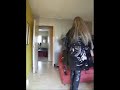 Lippy repair and shopping in kinky pvc macs