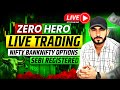 Expiry Hero Zero Trade Nifty SENSEX | Live Trading | Banknifty Analysis | 16-Jan | #livetrading