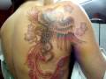 Női főnix tattoo minta -  Woman Tattoo, Cover Up by Darlan Red, La Diabla