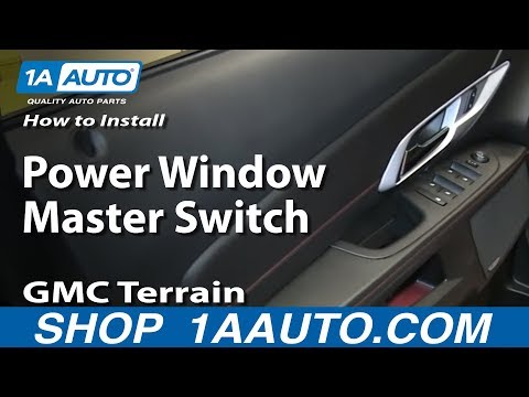 How To Install Replace Power Window Master Switch GMC Terrain