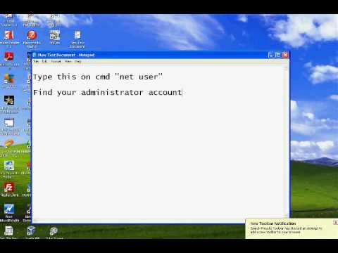 how to recover xp administrator password