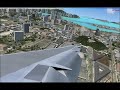 Swissair Kai Tak Airport Landing