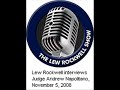 Lew Rockwell Interviews Judge Napolitano 11/5/08 (Part 1/2)
