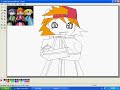 Me Drawing Brick from Power Puff Girls Z in Paint