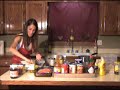 She cooks crawfish etouffee.