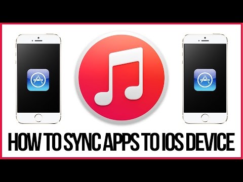 how to sync apps to itunes