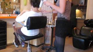 being a hairdresser.