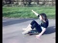 Skateboarding down a hill!