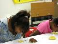 Champion cupcake eating contest
