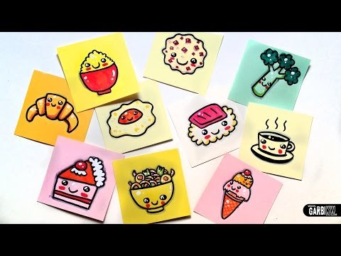 how to draw cute food