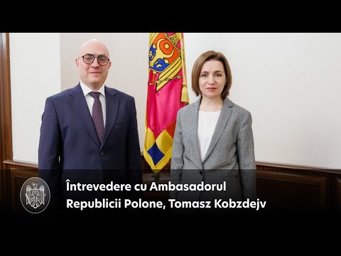 The Head of State discussed with the Ambassador of the Republic of Poland, Tomasz Kobzdej