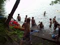 Kids at Alger Island