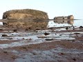 Bay of Fundy ocean floor low tide panoramic