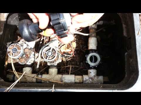 how to fix sprinkler valve leak