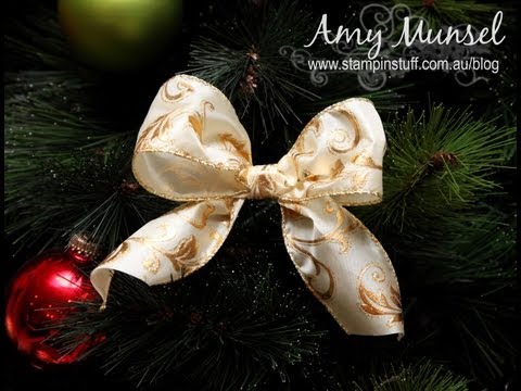 how to make xmas bows