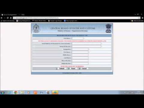 how to obtain service tax registration