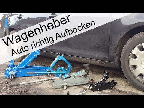 Auto richtig Aufbocken welcher Wagenheber ist der richtige (Zuschaueranfrage)