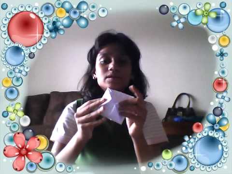 HOW TO MAKE A CANDY HOLDER WITH A PAPER