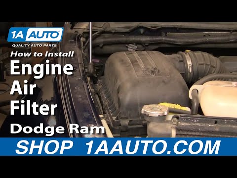 How To Install Repair Replace Change Engine Air Filter Dodge Ram 02-08 1AAuto.com