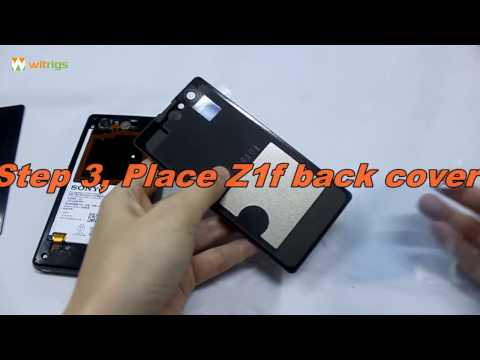 how to open xperia t battery cover