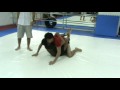 Berneung Sakhomsin (2nd nogi match) competing for Tiger Muay Thai during the Bangkok White Belt Tournament