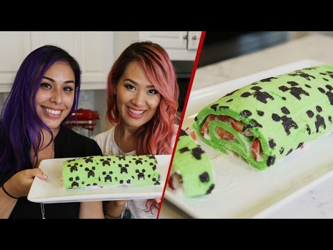 Minecraft Creeper Roll Cake w/AnneOrShine - Quake n Bake