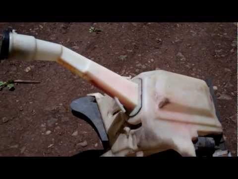 how to drain summer washer fluid