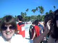 Infantiles montandose en la lanxa rumbo catamaran.Inf 09, p.cana