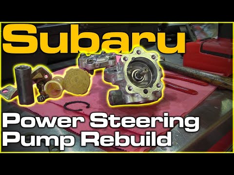 how to rebuild subaru power steering pump