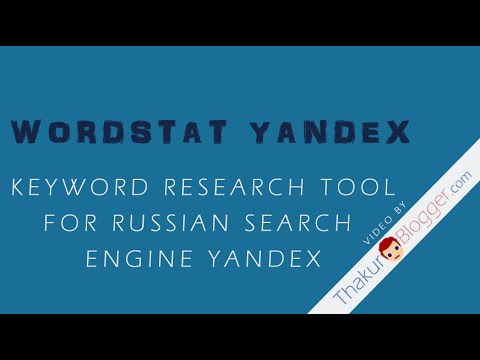 Watch 'Wordstat Yandex Keyword Research Tool - Complete Setup Tutorial - YouTube'