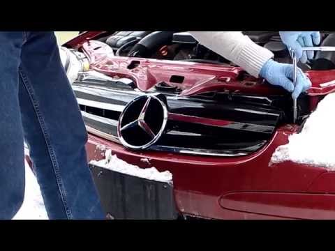 How to remove and replace a Mercedes r170 SLK grille