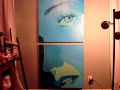 The Power of Goodbye Madonna Diptych Painting Timelapse by San Pedro