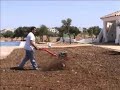 Preparación del terreno para la siembra de césped