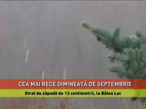 Ninsori la munte și temperaturi pe minus record pentru această perioadă