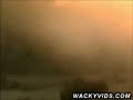 Meteor in desert