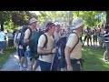 Prihod študentov pohoda Grem domov v Novo mesto 2008 iz Kopra, Maribora in Ljubljane, 11. julij 2008