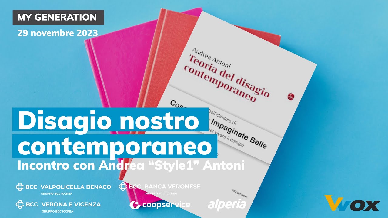DISAGIO NOSTRO CONTEMPORANEO. Incontro con  Andrea “Style1” Antoni