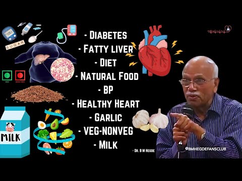 Diabetes, Fatty liver, Diet, Natural foods, BP, Healthy Heart, Garlic Milk - Dr. B M Hegde