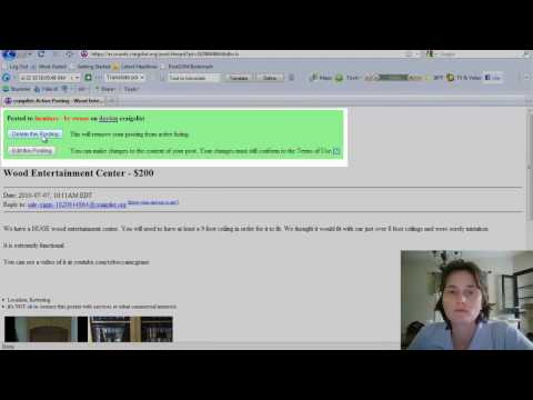 how to delete craigslist post