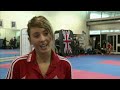 hurdlers poke fun at david beckham: http://vid.io/xlc young jade jones fighting for olympic gold.
