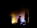 the woodentops live at the institute of contemporary arts, the mall london, october 1986. a clip from the 3 nights of sonic and visual assault that took place there. the camera is fixed at the back of the hall and the film was taken as referance by the stage and lighting artists. the sound comes from the mic on that camera. thus the audio is rough. sounds like a live walkman recording. unfortunately, it is all the audio known  of this classic residency.
described in the press as 'aborigines on acid' the stage/lights show toured with the woodentops for a year or so, getting as far away as japan. the show would transform the whole inside of the halls. it was designed by panni bharti and paul kell.