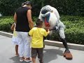 Rafiki was out at Toontown, but didn't have much of a line, so he was just entertaining himself.
