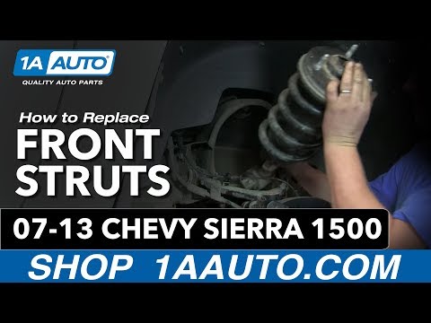 How To Install Front Shocks Struts Springs 2007-13 Chevy Silverado GMC Sierra 1500