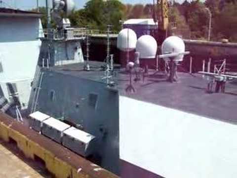 HMCS Halifax in Welland Canal #4