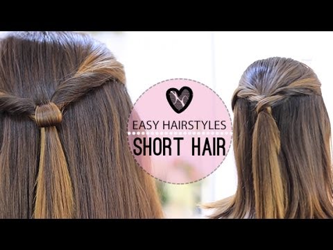 how to easy hairstyles for short hair