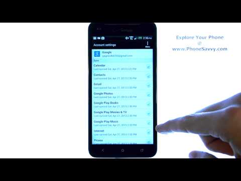 how to sync htc contacts to gmail