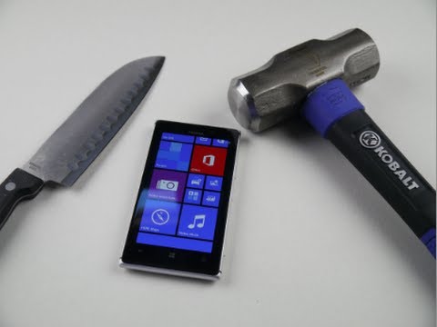 Nokia Lumia 925 Hammer & Knife Test