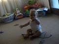 pATRICK LEARNING TO STAND