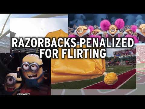 Video: Arkansas football players suspended for flirting
